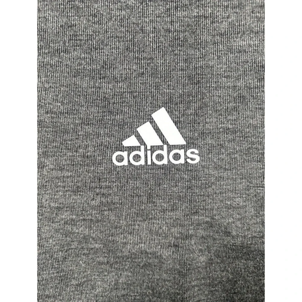 Adidas Elevated Mens Jacket Medium FULL Zip Golf Long Sleeve‎ Charcoal Black